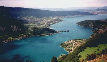 Looking towards Annecy from Montmin take off